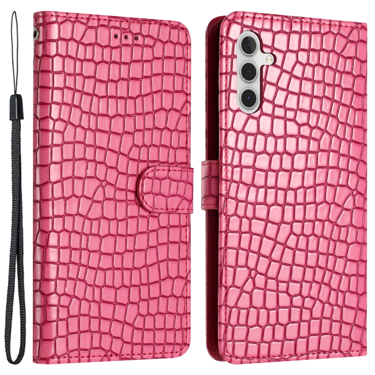 Pro Samsung Galaxy A04s 4G (164,7 x 76,7 x 9,1 mm) Kožený kryt stojánku na peněženku proti poškrábání Pouzdro na telefon s texturou krokodýl Pro Samsung Galaxy A04s 4G (164,7 x 76,7 x 9,1 mm) Kožený kryt stojánku na peněženku proti poškrábání Pouzdro na telefon s texturou krokodýl